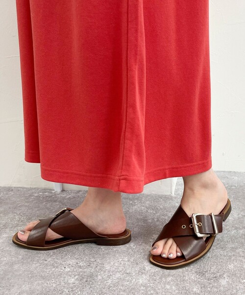 GEVACO（ゲバコ）の「【GEVACO/ゲバコ】ドライタッチポロシャツフレアワンピース（ワンピース・レディース・レッド/ネイビー/ブラック/ライトグレー・38）」の8枚目の写真