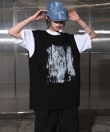 FOLLOWIN（フォロウィン）の「[UNISEX][サイド調節][オールシーズン可能]ビンテージ ダメージ デニム ハンチング フラットキャップ（キャップ）」