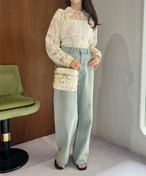 one after another NICE CLAUP（ワンアフターアナザーナイスクラップ）の「シャツボレロ（シャツ/ブラウス・レディース・アイボリー/サックスブルー/ブラック/ブラック系その他・FREE）」の20枚目の写真