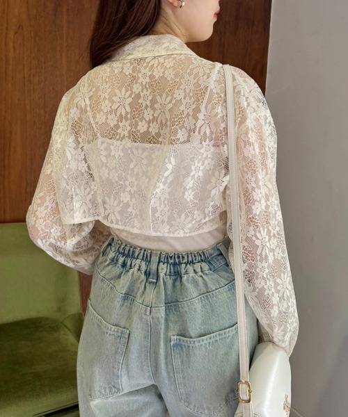 one after another NICE CLAUP（ワンアフターアナザーナイスクラップ）の「シャツボレロ（シャツ/ブラウス・レディース・アイボリー/サックスブルー/ブラック/ブラック系その他・FREE）」の17枚目の写真