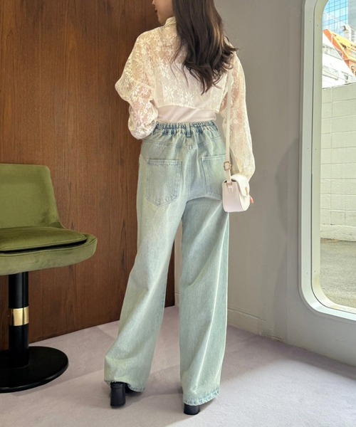 one after another NICE CLAUP（ワンアフターアナザーナイスクラップ）の「シャツボレロ（シャツ/ブラウス・レディース・アイボリー/サックスブルー/ブラック/ブラック系その他・FREE）」の19枚目の写真