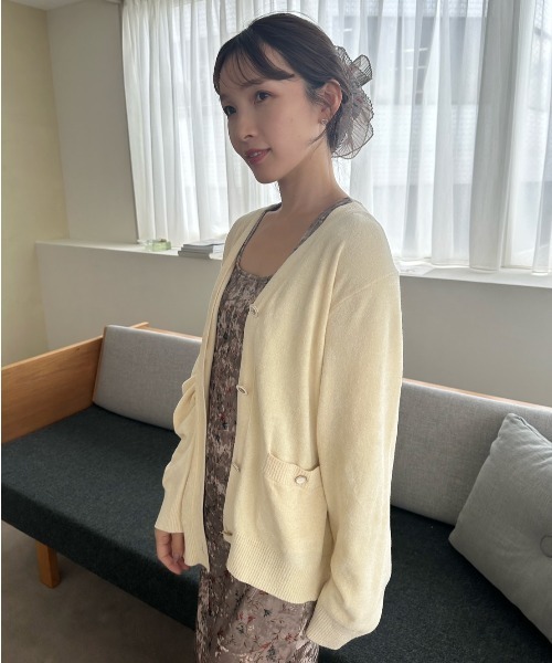 スナイデルホーム　デザインボタンカーディガン SNIDEL HOME｜デザインボタンカーディガン | Rakuten Fashion