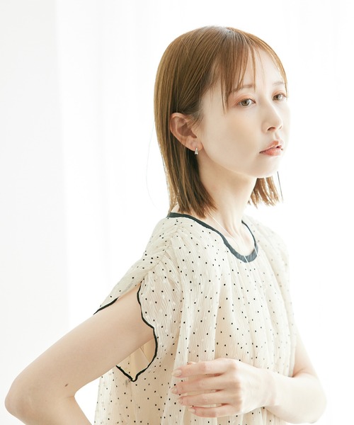 ROPE' PICNIC（ロペピクニック）の「シャーリングドットブラウス（シャツ/ブラウス・レディース・ホワイト系その他/ブラック・38）」の16枚目の写真