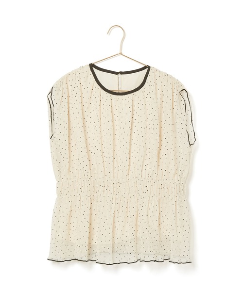 ROPE' PICNIC（ロペピクニック）の「シャーリングドットブラウス（シャツ/ブラウス・レディース・ホワイト系その他/ブラック・38）」の18枚目の写真