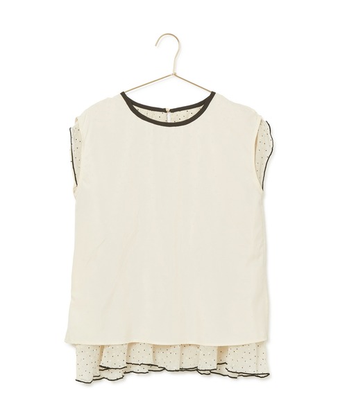 ROPE' PICNIC（ロペピクニック）の「シャーリングドットブラウス（シャツ/ブラウス・レディース・ホワイト系その他/ブラック・38）」の21枚目の写真