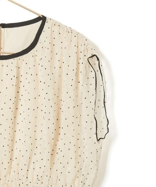 ROPE' PICNIC（ロペピクニック）の「シャーリングドットブラウス（シャツ/ブラウス・レディース・ホワイト系その他/ブラック・38）」の22枚目の写真