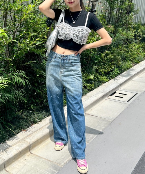 tシャツ バルーンビスチェドッキングトップス レディース 再入荷】ビスチェドッキングバルーントップス – poláura