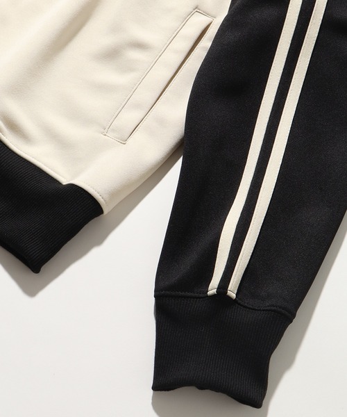 CONVERSE(コンバース)の「【CONVERSE/コンバース】2line 配色 ラグラン トラック ジャケット(ナイロンジャケット・メンズ・グレイッシュベージュ/クリーム・L/M/LL)」の10枚目の写真