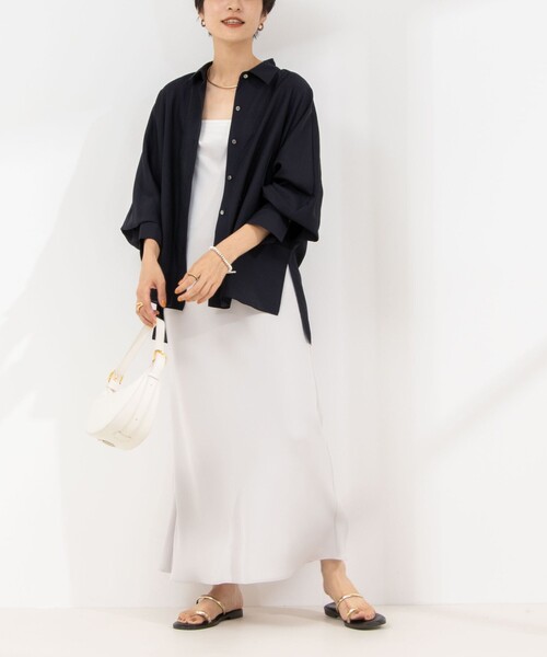 NOLLEY’S Sophi（ノーリーズソフィ）の「シアーボリュームスリーブブラウス（シャツ/ブラウス・レディース・ネイビー/ミント・38）」の17枚目の写真