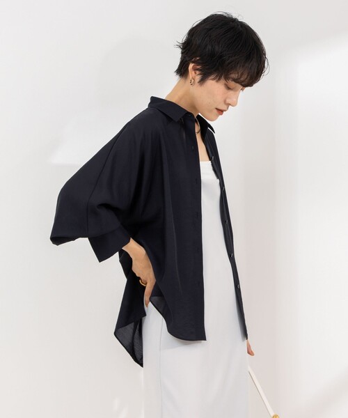 NOLLEY’S Sophi（ノーリーズソフィ）の「シアーボリュームスリーブブラウス（シャツ/ブラウス・レディース・ネイビー/ミント・38）」の15枚目の写真