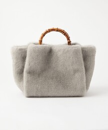 green label relaxing | 2WAYバンブーハンドル フェイクファー トートバッグ(トートバッグ)