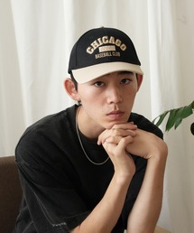 HOOK（フック）の「HOOK　-original-　CHICAGOバイカラーアメカジ刺繍キャップ　ハード・ソフト２タイプ（キャップ）」