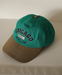 HOOK（フック）の「HOOK　-original-　CHICAGOバイカラーアメカジ刺繍キャップ　ハード・ソフト２タイプ（キャップ）」