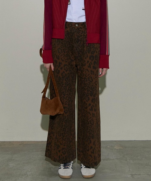 MAISON SPECIAL（メゾンスペシャル）の「Leopard Wide Straight Pants/レオパードワイドストレートパンツ【MAISON SPECIAL/メゾンスペシャル】■セットアップ対応■（その他パンツ・レディース・レオパード・38/36）」の4枚目の写真