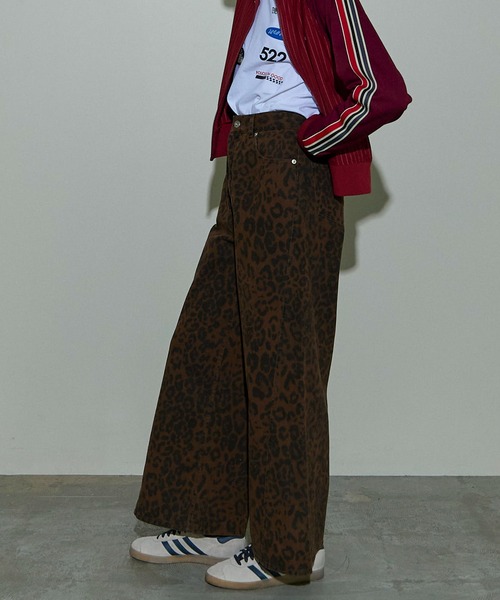 MAISON SPECIAL（メゾンスペシャル）の「Leopard Wide Straight Pants/レオパードワイドストレートパンツ【MAISON SPECIAL/メゾンスペシャル】■セットアップ対応■（その他パンツ・レディース・レオパード・38/36）」の5枚目の写真
