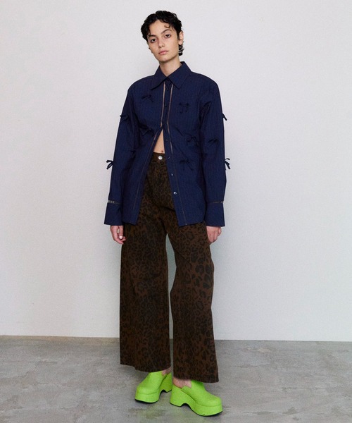 MAISON SPECIAL（メゾンスペシャル）の「Leopard Wide Straight Pants/レオパードワイドストレートパンツ【MAISON SPECIAL/メゾンスペシャル】■セットアップ対応■（その他パンツ・レディース・レオパード・38/36）」の12枚目の写真