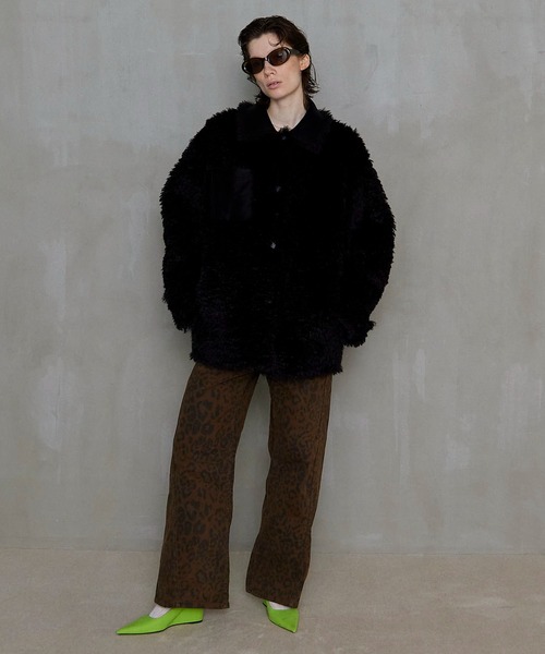 MAISON SPECIAL（メゾンスペシャル）の「Leopard Wide Straight Pants/レオパードワイドストレートパンツ【MAISON SPECIAL/メゾンスペシャル】■セットアップ対応■（その他パンツ・レディース・レオパード・38/36）」の14枚目の写真
