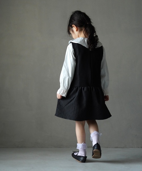 MAKE YOUR DAY（メイクユアデイ）の「フォーマル切替ジャンスカ■80～140cm（ジャンパースカート・キッズ・ブラック・80/90/100/110/120/130/140）」の12枚目の写真