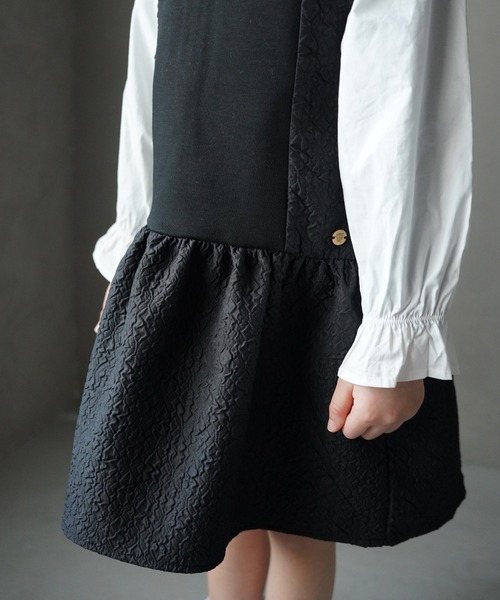 MAKE YOUR DAY（メイクユアデイ）の「フォーマル切替ジャンスカ■80～140cm（ジャンパースカート・キッズ・ブラック・80/90/100/110/120/130/140）」の15枚目の写真