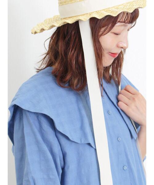 セール】セーラー襟ティアードワンピース（ワンピース）｜Samansa Mos2