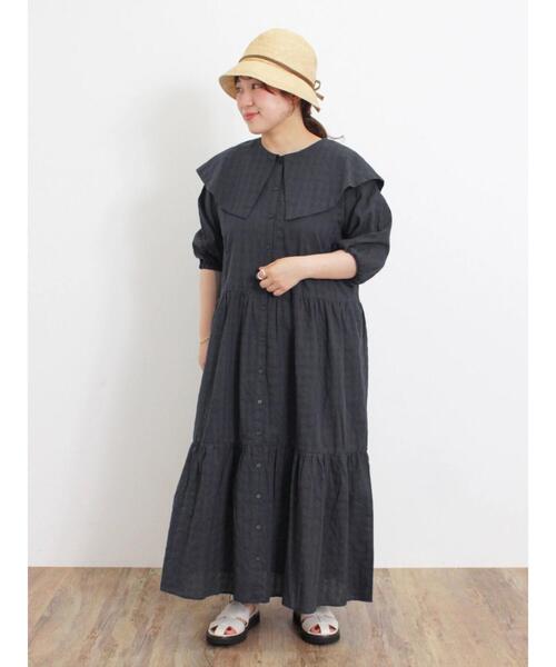 ちゃんまい♡90cmリバティ✖️無地セーラーワンピース ワンピース・モーゼズ｜Short ｜着丈90cm｜品番506010 MIHO MATSUDA