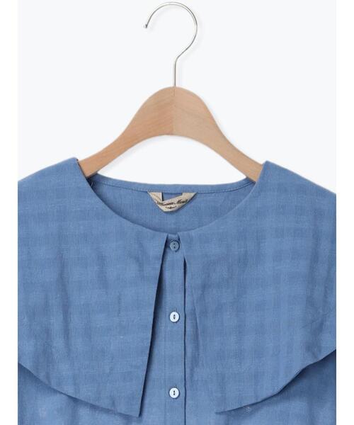 Samansa Mos2（サマンサ モスモス）の「セーラー襟ティアードワンピース（ワンピース・レディース・ブルー/グリーン/チャコールグレー/ベージュ・F）」の10枚目の写真