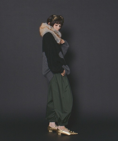 manana suerte（マニャーナスエルテ）の「2TONEオーバールーズニット（ニット/セーター・レディース・その他1/その他2/その他3/その他4・FREE）」の21枚目の写真