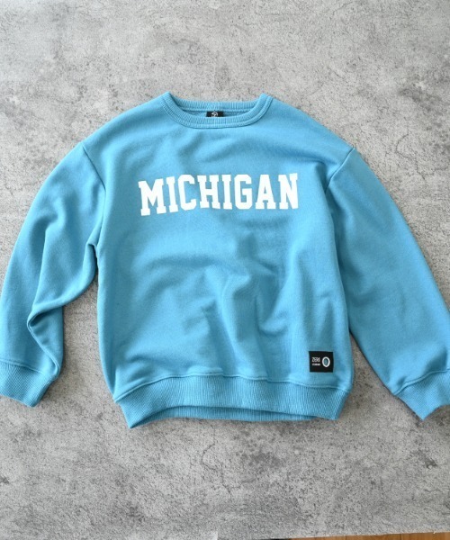 ミシガン トレーナー ミシガン 紺 ネイビー リバースウィーブ