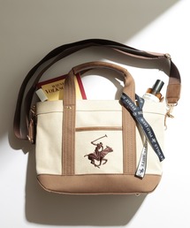【BEVERLY HILLS POLO CLUB】テープショルダー付属 エルガリー生地トートS BH3006N