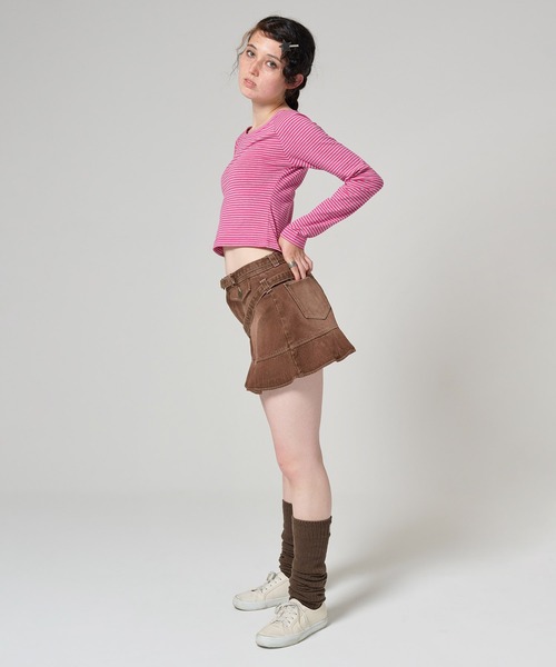 ボートネック ボーダーカットソー TINA：JOJUN ボートネック ボーダーカットソー TINA：JOJUN（Tシャツ