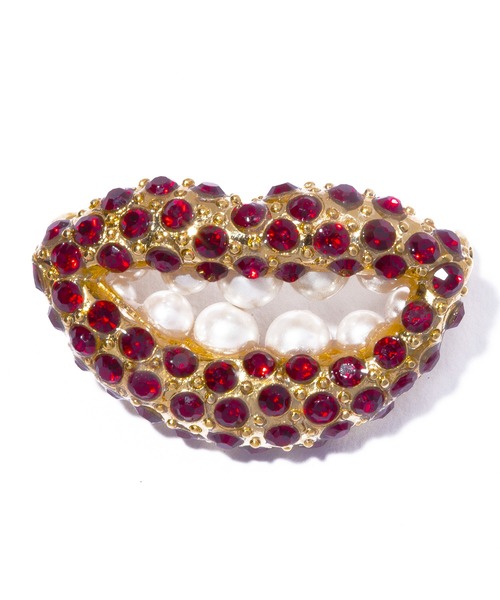 IRIS47（イリスフォーセブン）の「【IRIS47】laugh brooch / ラフ ブローチ（ブローチ/コサージュ・レディース・ブラック/シルバー/ゴールド・FREE）」の6枚目の写真