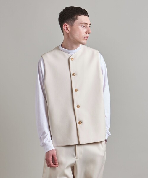 LOEFF（ロエフ）の「＜LOEFF＞TW キャバリー ベスト MEN'S（ベスト・メンズ・ブラック/ホワイト・1/2）」の5枚目の写真