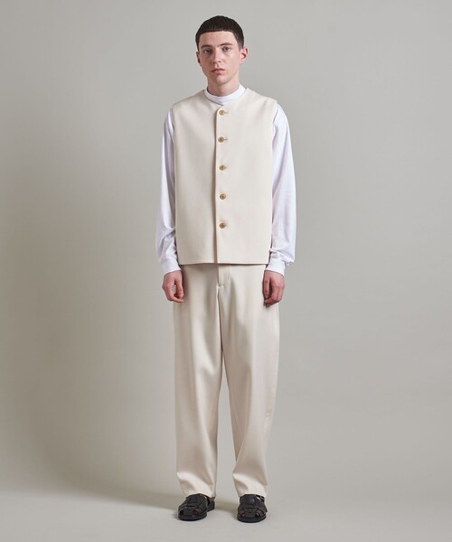 LOEFF（ロエフ）の「＜LOEFF＞TW キャバリー ベスト MEN'S（ベスト・メンズ・ブラック/ホワイト・1/2）」の6枚目の写真