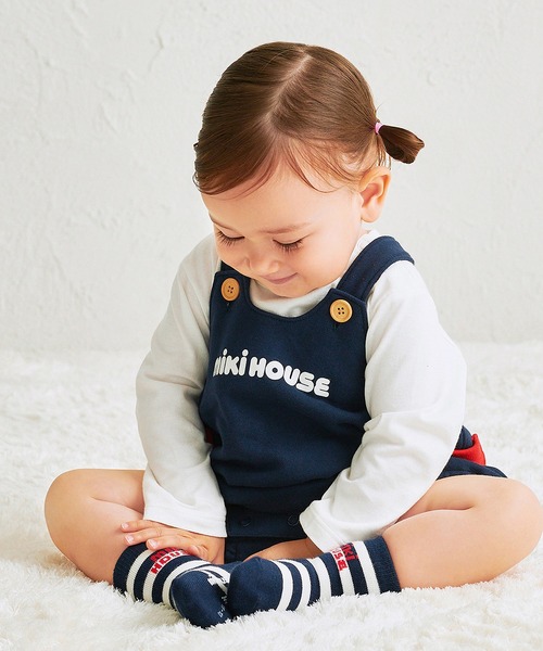 MIKI HOUSE（ミキハウス）の「【WEB限定】ボーダーソックス（ソックス/靴下・キッズ・サックスブルー/ネイビー/イエロー/ライトグリーン/ピンク/グリーン/レッド・17cm/15cm/13cm/11cm/21cm/19cm/11-13cm/13-15cm/15-17cm/17-19cm/19-21cm/21-23cm）」の19枚目の写真