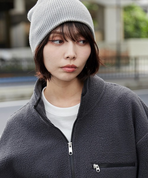 WEGO(ウィゴー)の「WEGO/フリースハーフZIPプルオーバー(スウェット・メンズ・ダークグレー/ダークグリーン/オフホワイト/ライトベージュ・SMALL/MEDIUM/LARGE)」の9枚目の写真