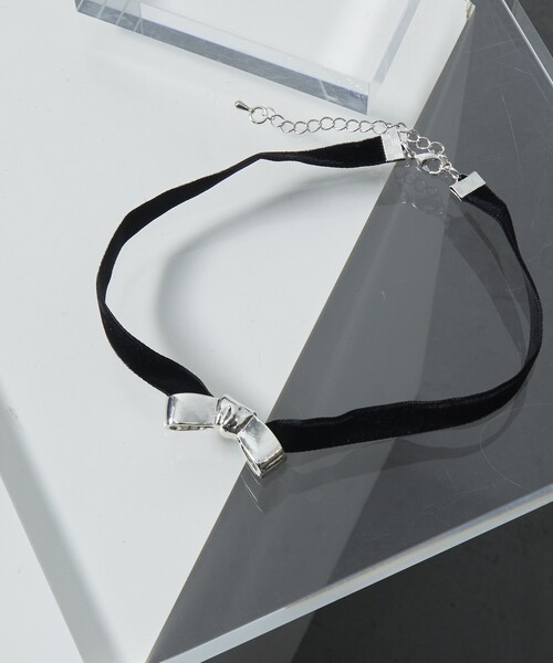 Firsthand（ファーストハンド）の「Firsthand/ファーストハンド リボンベロアチョーカー（チョーカー・レディース・シルバー・ONE SIZE）」の4枚目の写真