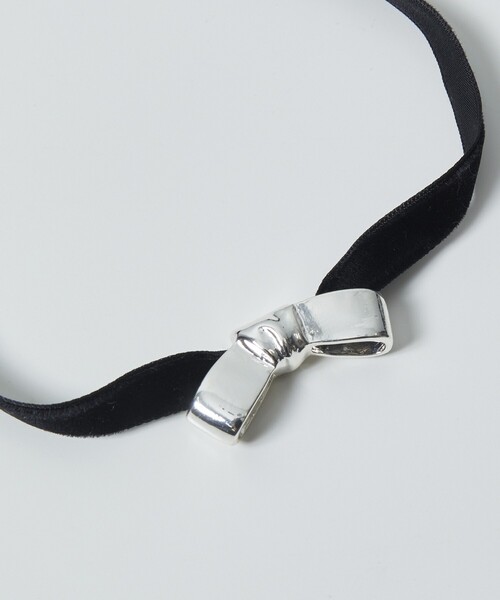 Firsthand（ファーストハンド）の「Firsthand/ファーストハンド リボンベロアチョーカー（チョーカー・レディース・シルバー・ONE SIZE）」の5枚目の写真