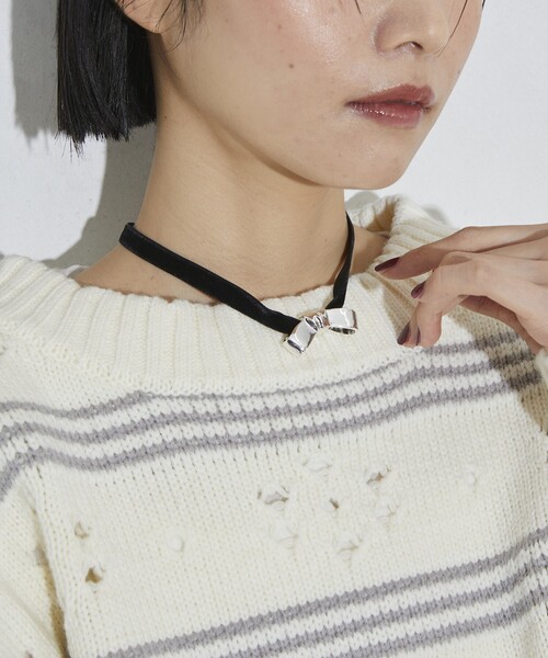 Firsthand（ファーストハンド）の「Firsthand/ファーストハンド リボンベロアチョーカー（チョーカー・レディース・シルバー・ONE SIZE）」の7枚目の写真