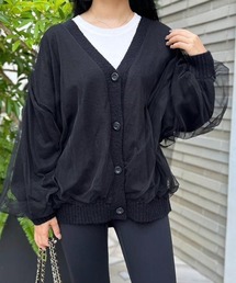 MODE ROBE | チュールレイヤードニットカーディガン(カーディガン/ボレロ)