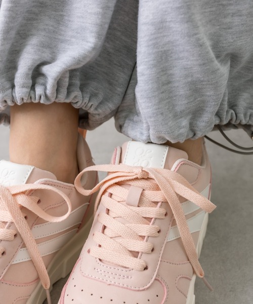 OLIVE des OLIVE（オリーブデオリーブ）の「ライン入りスニーカー（スニーカー・レディース・ブラック/ピンク/ホワイト・SMALL/MEDIUM/LARGE）」の13枚目の写真