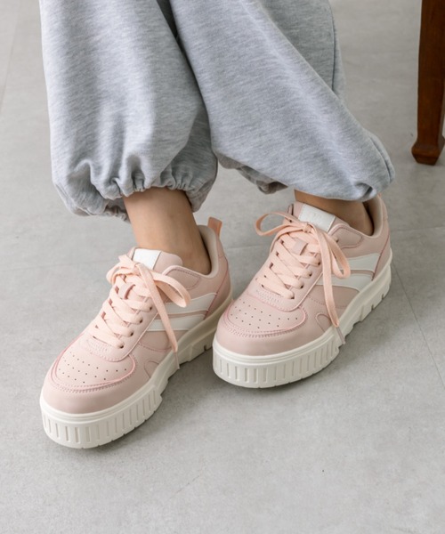 OLIVE des OLIVE（オリーブデオリーブ）の「ライン入りスニーカー（スニーカー・レディース・ブラック/ピンク/ホワイト・SMALL/MEDIUM/LARGE）」の14枚目の写真