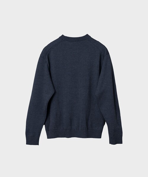 ATON WOOL WASHI CRENECK SWEATER サイズ4 ATON WOOL WASHI CREW NECK