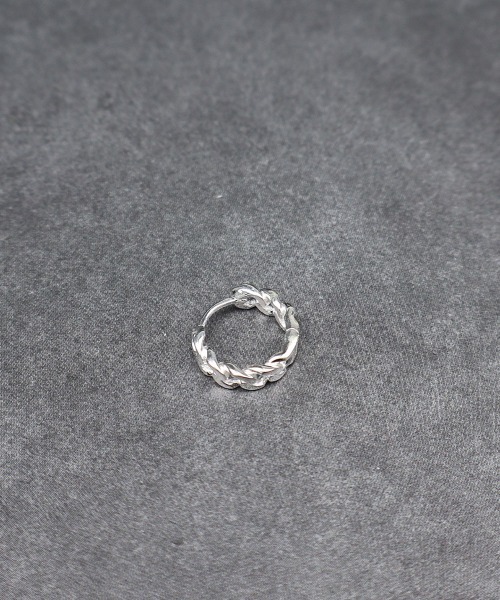 4INT.(フォイント)の「デザイン フープピアス(片耳用) / silver925 (金属アレルギー対応)(ピアス(片耳用)・メンズ・B/A・FREE)」の10枚目の写真