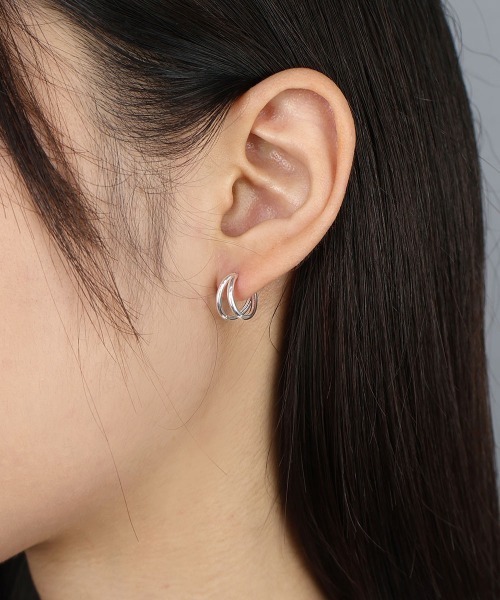 4INT.(フォイント)の「デザイン フープピアス(片耳用) / silver925 (金属アレルギー対応)(ピアス(片耳用)・メンズ・B/A・FREE)」の16枚目の写真