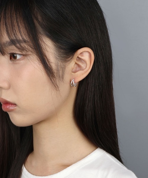 4INT.(フォイント)の「デザイン フープピアス(片耳用) / silver925 (金属アレルギー対応)(ピアス(片耳用)・メンズ・B/A・FREE)」の17枚目の写真