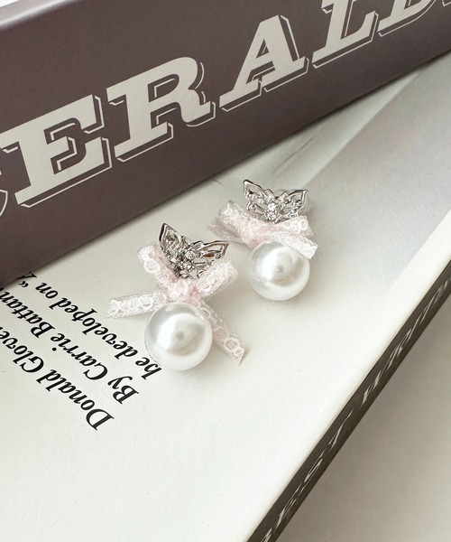 apres jour（アプレジュール）の「【apres jour×ARIAZ】パールリボンピアス（ピアス（両耳用）・レディース・シルバー/その他・FREE）」の2枚目の写真