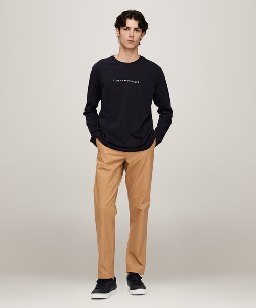 TOMMY HILFIGER(トミーヒルフィガー)の「【オンライン限定】ロゴロングスリーブTシャツ ロンT(Tシャツ/カットソー・メンズ・グレー/ネイビー/ホワイト・LARGE/MEDIUM/X-LARGE/SMALL)」の7枚目の写真