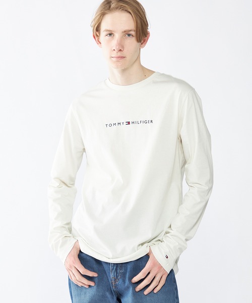   トミー ロゴ Tシャツ ロンT 長袖 送料関税込み セール】【オンライン限定】ロゴロングスリーブTシャツ ロンT（T