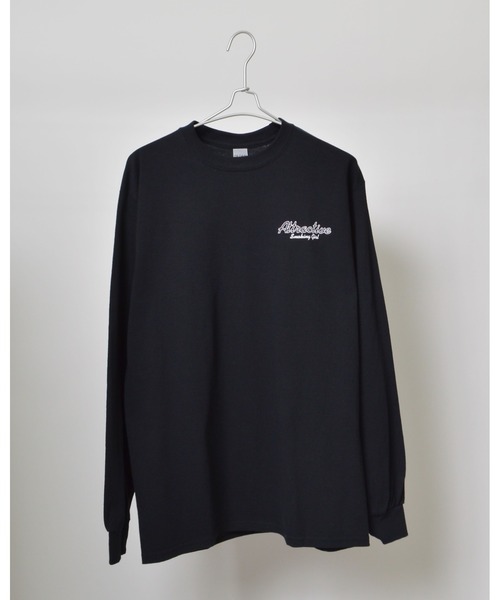 MODISH GAZE(モディシュガゼ)の「【MODISH GAZE】6.0オンス スモーキングガール 線画イラストロンT(CP)(Tシャツ/カットソー・メンズ・ブラック×ホワイト/チャコール/ホワイト×ブラック・XL/L/M/S)」の14枚目の写真
