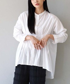 セール】AAYUSHI/アユーシ 別注 フロントピンタックペプラムブラウス